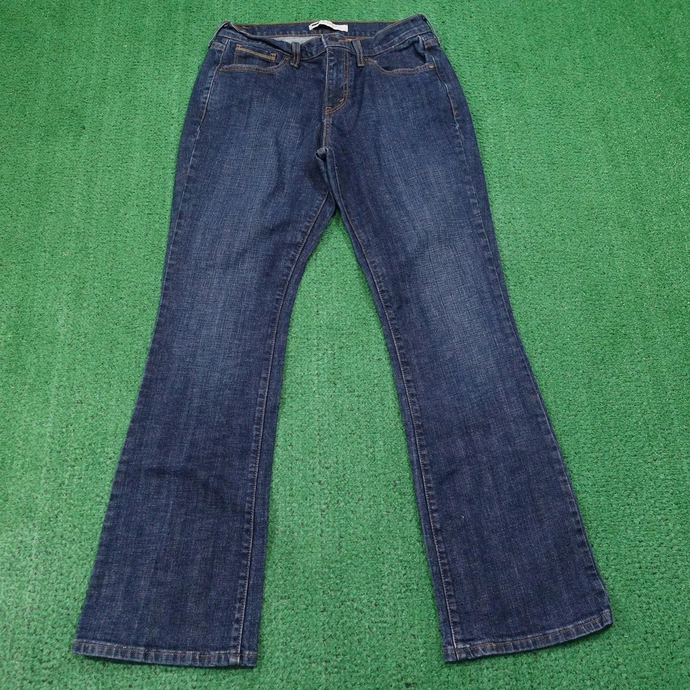 Levi's Jeans Womens 8M Blue 515 BootCut Mid Rise Dark Wash Denim